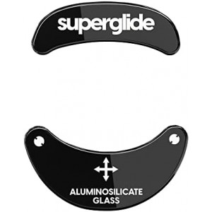 Superglide - Fastest and Smoothest Mouse Feet / Skates Made with Ultra Strong Flawless Glass Super Fast Smooth and Durable Sole for Zowie FK/ZA/S Series (No ZA13) [Black]