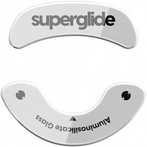 Superglide - Fastest and Smoothest Mouse Feet / Skates Made with Ultra Strong Flawless Glass Super Fast Smooth and Durable Sole for Endgame Gears XM1 RGB / XM1r [White]