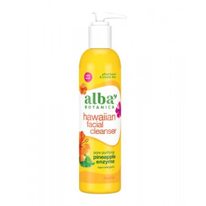 Alba Botanica Hawaiian Facial Cleanser, Pore Purifying Pineapple Enzyme, 8 Oz