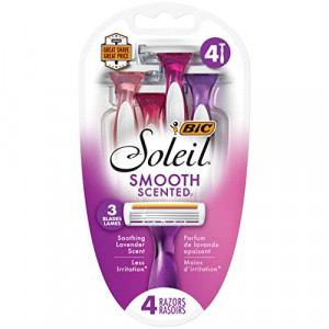 BIC Soleil Twilight Women's 3Blade Disposable Razor, Assorted, 4 Count