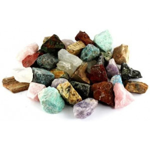 Crystal Allies 3 Pounds Bulk Rough Mixed Madagascar Reiki Crystal Healing Stones Large 1"
