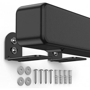 HomeMount Universal Soundbar Wall Mount - Adjustable Sound bar Mounts Mounting Shelf Stand Bracket for Samsung/TCL Channel Home Theater/LG/Vizio/Polk Audio/Klipsch/Insignia/JBL/Sony Sound Bars
