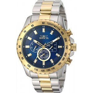 Invicta Men's Speedway Quartz Watch with Stainless-Steel Strap, Two Tone, 24 (Model: 24214)