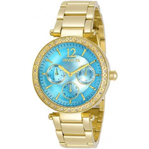 Invicta Women's Angel Quartz Watch with Stainless Steel Strap, Gold, 18 (Model: 29928)