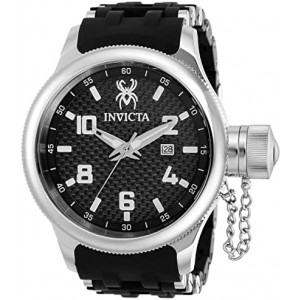 Invicta Russian Diver Quartz Black Dial Men's Watch 36976