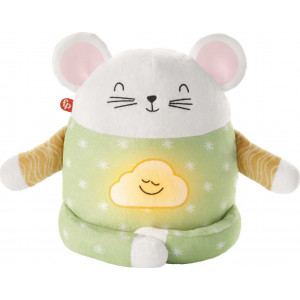 Fisher-Price Meditation 7.87" Mouse Stuffed Animal with Soothing Sounds