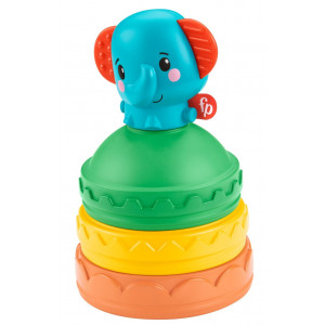 ?Fisher-Price Stacking Elephant, Infant Stacker Activity Toy For Baby, Ages 6 Months and Older
