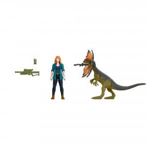Jurassic World: Dominion Human & Dino Pack Claire & Dilophosaurus, 4 Years & Up