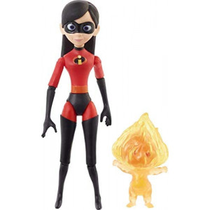 Disney Pixar The Incredibles Violet & Fire Jack-Jack Action Figure 2-Pack, Highly Posable with Authentic Detail, Movie Toy, Gift for Collectors & Kids Ages 3 Years Old & Up