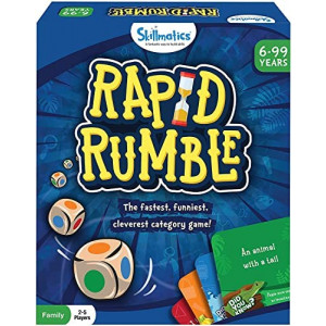 Skillmatics Board Game : Rapid Rumble | Gifts for 6 Year Olds and Up | Educational and Clever Category Game | Games for Adults, Teens & Kids