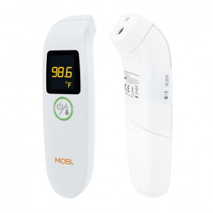 MOBI Air Non-Contact Forehead Thermometer with Integrated Distance Sensor, Smart Medication Reminder & Memory Recall