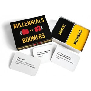 Millennials vs Boomers | Trivia Card Game for All Ages Where Smartest Generation Wins | More Than 200 Trivia Question Cards to Test Your Generational IQ | The imagineering Company