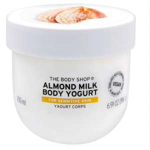 The Body Shop Almond Milk Body Yogurt, 48hr Moisturizer, for Sensitive and Dry Skin, 100% Vegan,6.91 Fl.Oz