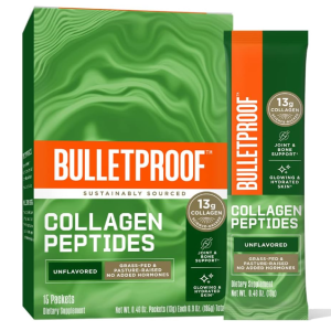 Bulletproof Collagen Protein GoPack, Unflavored, Keto-Friendly, Paleo, Grass-fed Collagen, Amino Acid Building Blocks for High Performance (15-Pack GoPack) (.46 oz per Pack)