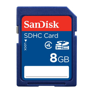 SanDisk 8GB SDHC Memory Card (RETAIL PACKAGE)