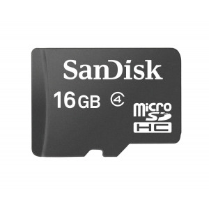 SanDisk 16 GB microSDHC Flash Memory Card SDSDQ-016G (Bulk Packaging) - Class 4
