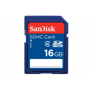 SanDisk 16GB Class 4 SDHC Memory Card, Frustration-Free Packaging- SDSDB-016G-AFFP (Label May Change)