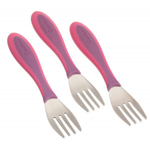Gerber Graduates Kiddy Cutlery Forks in Assorted Colors, 3-count
