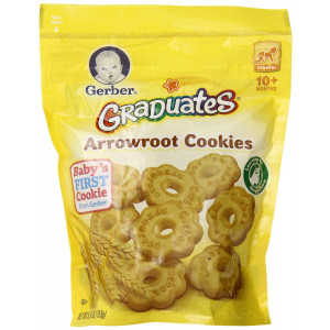 Gerber Graduates Arrowroot Cookies Pouch, 5.5 Ounce (Pack of 4)