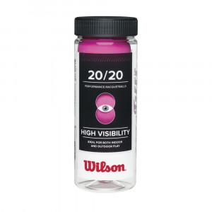 Wilson 20/20 Racquetball (3 Ball Can), Pink