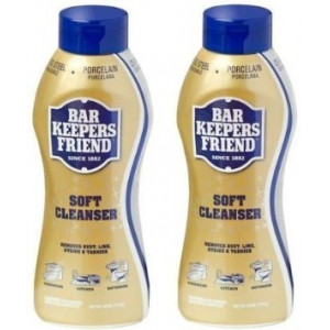 (2 Pack) Bar Keepers Friend Soft Cleanser for Stainless Steel / Porcelain / Ceramic / Tile / Copper - 13 Oz. Each