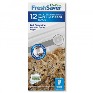 FoodSaver 12 Gallon-sized Vacuum Zipper Bags