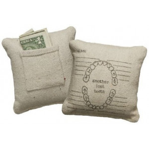 Primitives by Kathy Another Lost Tooth Pillow, 5.25-Inch by 5.25-Inch