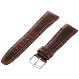 Hadley-Roma Men's MSM881RB-220 22-mm Brown Oil-Tan Leather Watch Strap