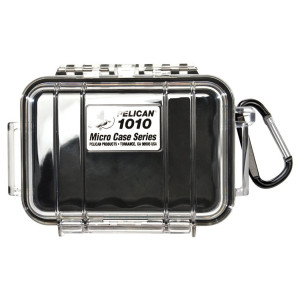 Pelican 1010 Micro Case, Black with Clear Lid