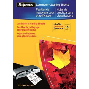 Fellowes Laminator Cleaning Sheets, 10 per Pack (5320603)