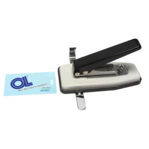 TruLam Id Card Badge Slotted Hole Punch with Side and Depth Guides Desktop Card Slotting Tool by Lamination Depot