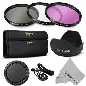 52MM Professional Lens Filter Accessory Kit for NIKON D7100 D7000 D5200 D5100 D5000 D3300 D3200 D3100 D3000 D90 D80 DSLR Cameras - Includes: Vivitar 