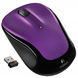 Logitech Wireless Mouse M325 with Designed-for-Web Scrolling - Vivid Violet (910-003120)