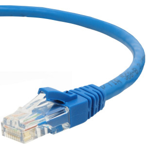 Mediabridge Cat5e Ethernet Patch Cable (15 Feet) - RJ45 Computer Networking Cord - Blue