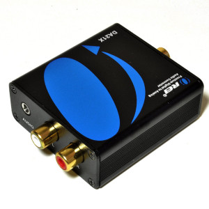 Orei DA21X Premium Optical SPDIF/Coaxial Digital to RCA L/R Analog Audio Converter with 3.5mm Jack Support Headphone/Speaker Outputs