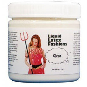Ammonia Free Liquid Latex Body Paint - 4oz Clear