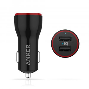 Anker PowerDrive 2 (24W / 4.8A 2-Port USB Car Charger) for iPhone 6 / 6 Plus, iPad Air 2 / mini 3, Galaxy S6 / S6 Edge and More