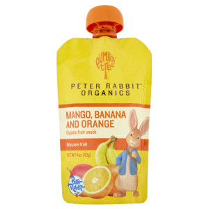 Peter Rabbit Organics Mango, Banana and Orange Snacks, 4-Ounce (Pack of 10)