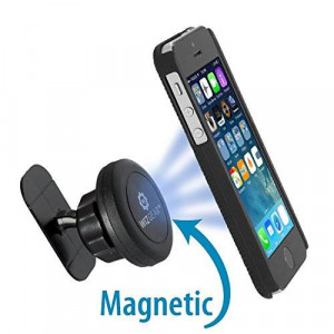WizGear (TM) WizGear Universal Stick on Dashboard Magnetic Car Mount Holder for Cell Phones and Mini Tablets