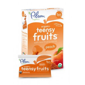 Plum Organics Teensy Fruits, Peach, 1.75 Ounce (Pack of 8)