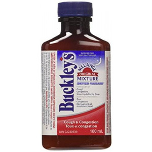 BUCKLEY'S Original 'Night Time' COUGH CONGESTION Syrup 100 ml/3.38 oz