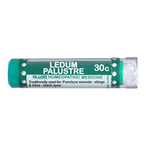 Ollois Lactose Free Homeopathic Medicines, Ledum Palustre 30C Pellets, 80 Count