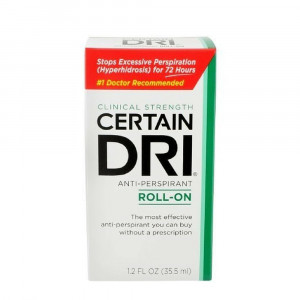 Certain Dri Anti-Perspirant, Roll-On, Prescription Strength, 1.2 oz (Pack of 2)