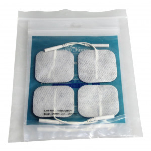 Easy@home 16 2”x2” Re-useable TENSandEMS Carbon Electrode Pads,FDA Approved fro Over The Counter(OTC) Use