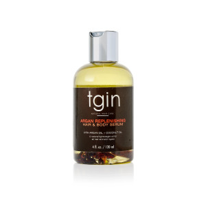tgin (Thank God It's Natural) tgin Argan Replenishing and Hair Body Serum for Natural Hair, 4oz