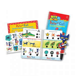 Educational Insights Hot Dots Jr. Pete The Cat I Love Preschool! Card Set with Pen