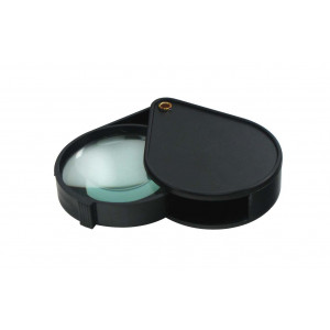SE Folding Pocket Magnifier, 4X Magnification, 2" Glass Lens