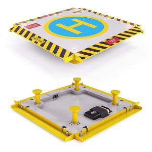 Remote Control Helicopter Landing Pad - Complete Edition - LED Lights Installed - Suitable for RC Helicopters, Quadcopters, Drones, Syma Helicopters