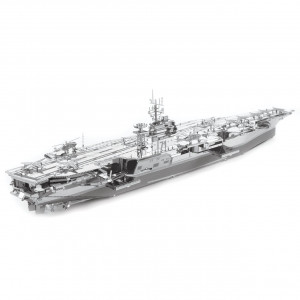 Fascinations ICONX USS Roosevelt CVN-71 Aircraft Carrier 3D Metal Model Kit