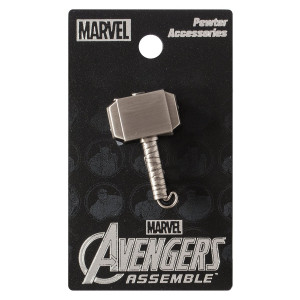Marvel Thor Hammer Pewter Lapel Pin